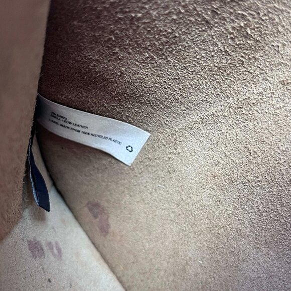 Gap Genuine Leather Envelope Style Color Block Clutch Magnetic Snap 7.5" x 10.5" - Picture 7 of 11